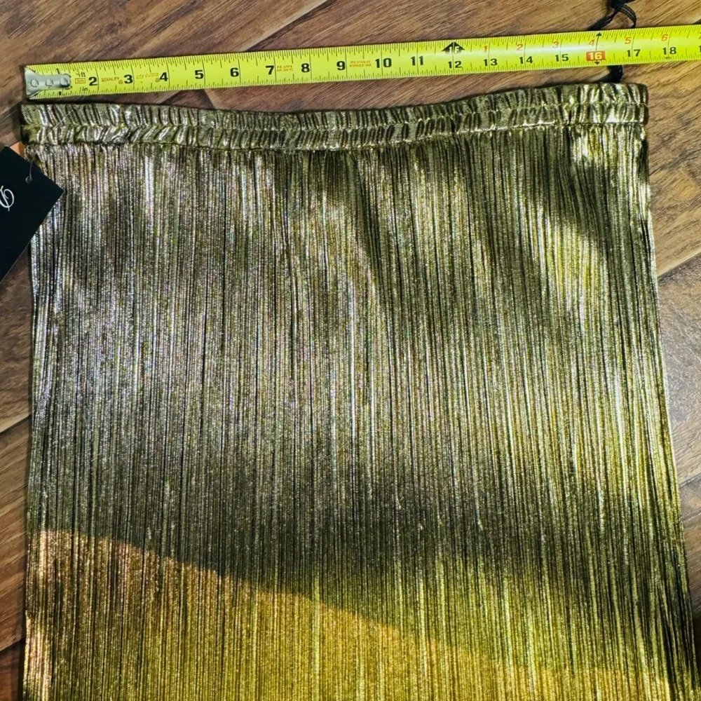 Vintage David Rose Women’s  Long Skirt Gold/ Black  Size XL made in USA